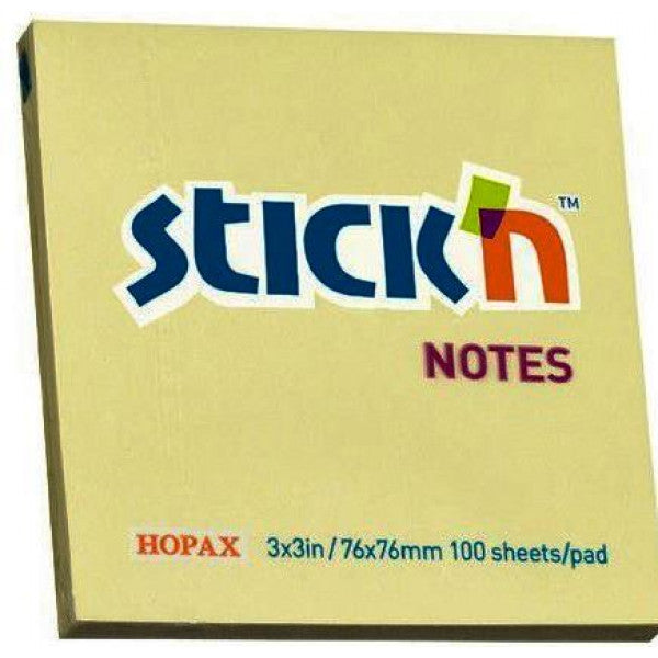 Stick and Notes 3x3 in/76x76mm 100 sheets per pad